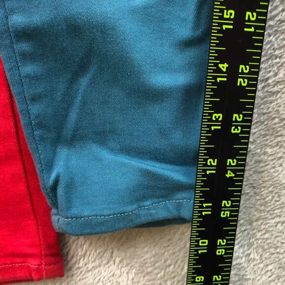 Lila Ryan Womens Pants Size 26P Lot Of Two Stretch Skinny Leg Casual Red Blue - Picture 8 of 14